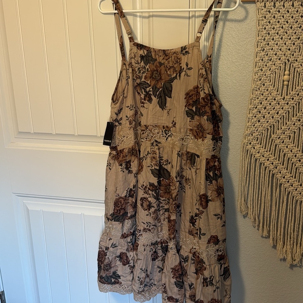 NWT Torrid Lace-Trim Tiered Dress - Picture 5 of 5